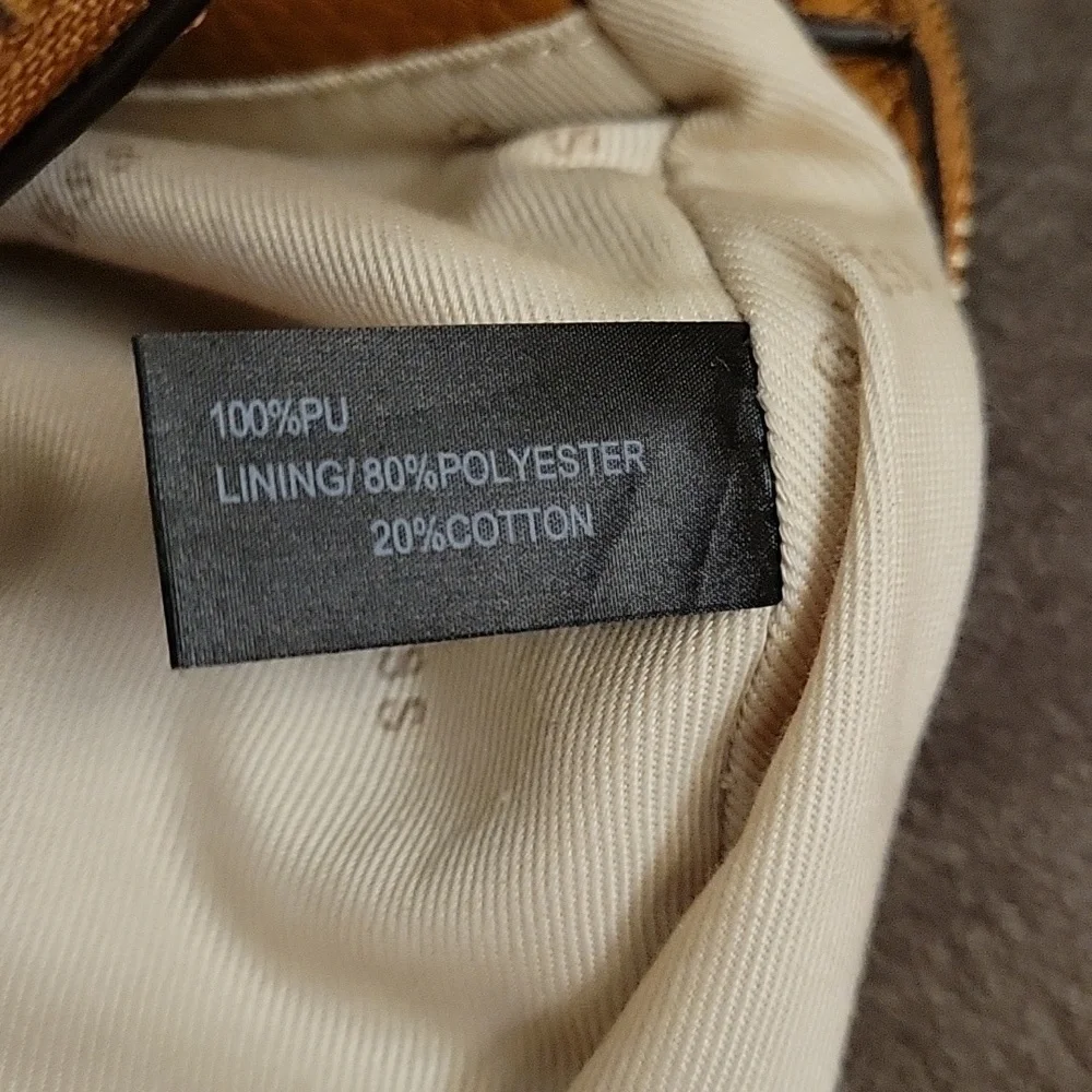 GUESS Medium Size Camel Brown Three Compartment Dome Tote Satchel